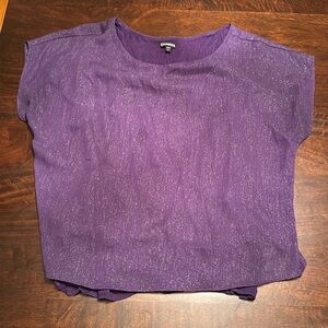 Purple large sparkly shirt